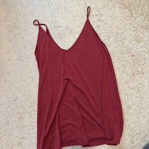 Urban Outfitters Red Camisole Backless Top